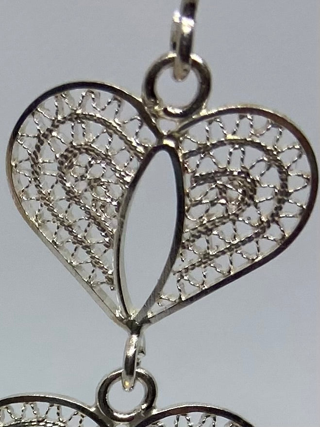 Amazing filigree long earrings