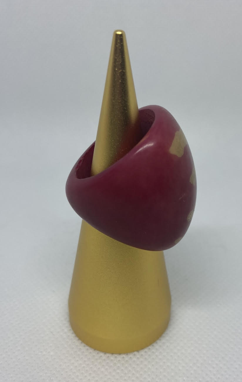 Tagua ring with beautiful painting